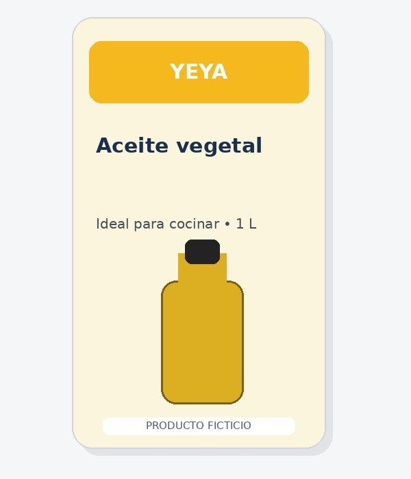 Aceite vegetal YEYA (1 L)