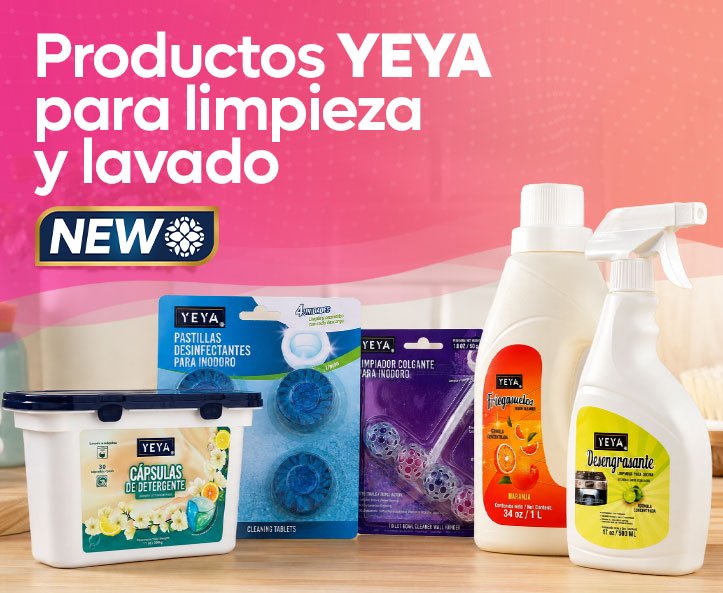 Productos YEYA para limpieza y lavado